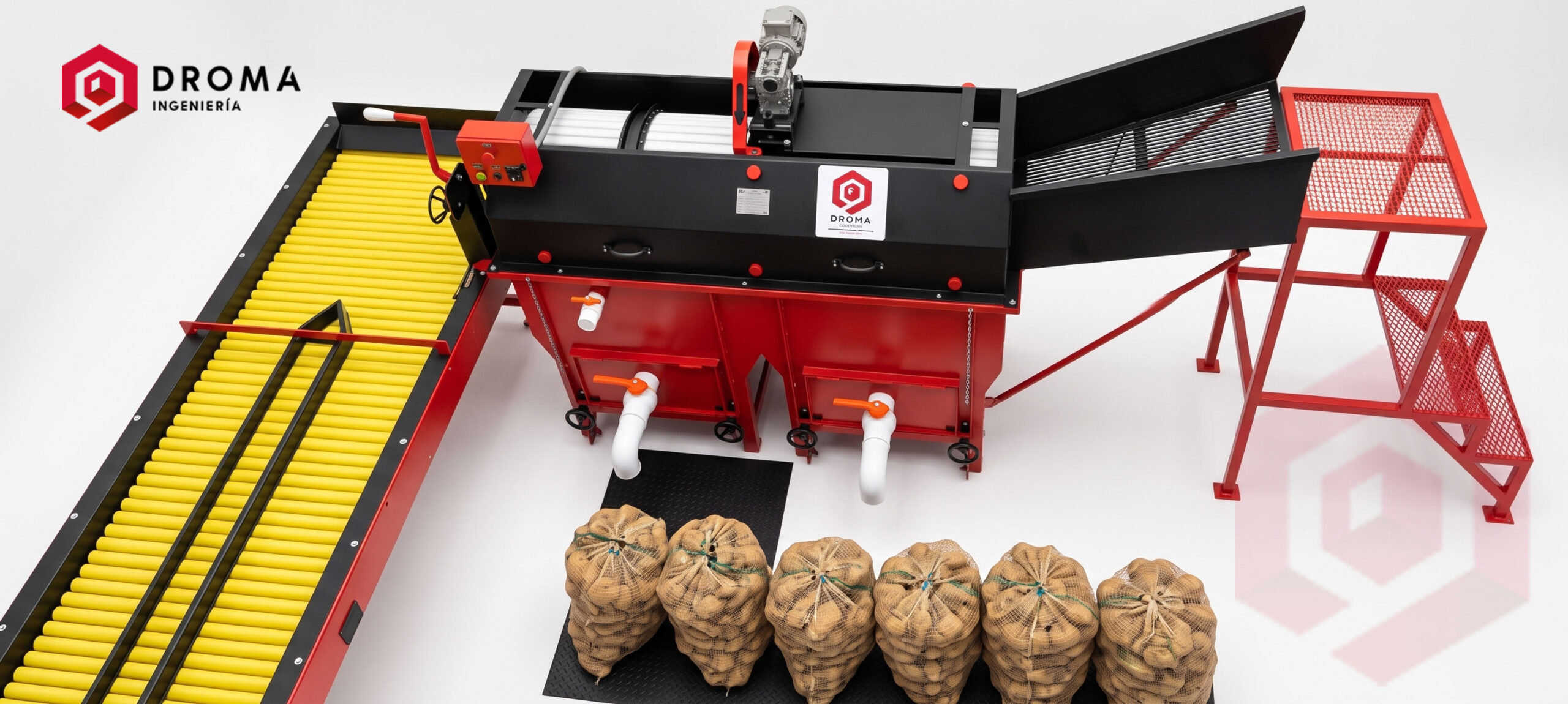 Máquina lavadora de papas 60 bultos industrial